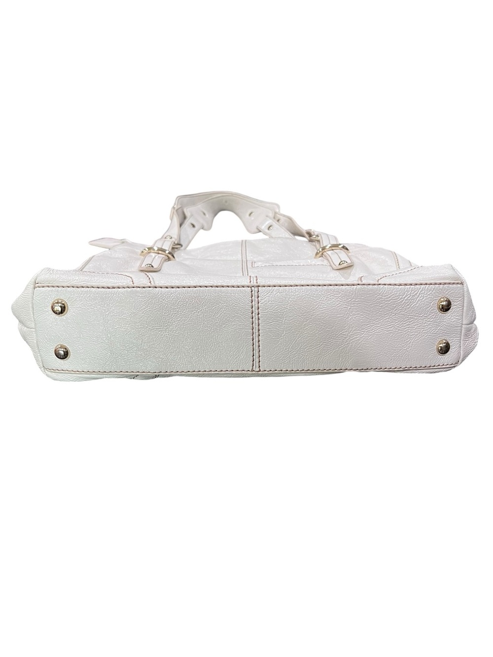 The Sak Shoulder Bag Womens Ivory Pebbled
Leather Satchel Braided Strap - Picture 8 of 13